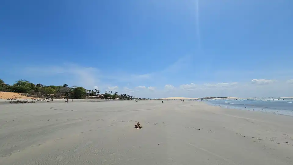 Praia de Jericoacoara — destino final após transfer de Jijoca na areia